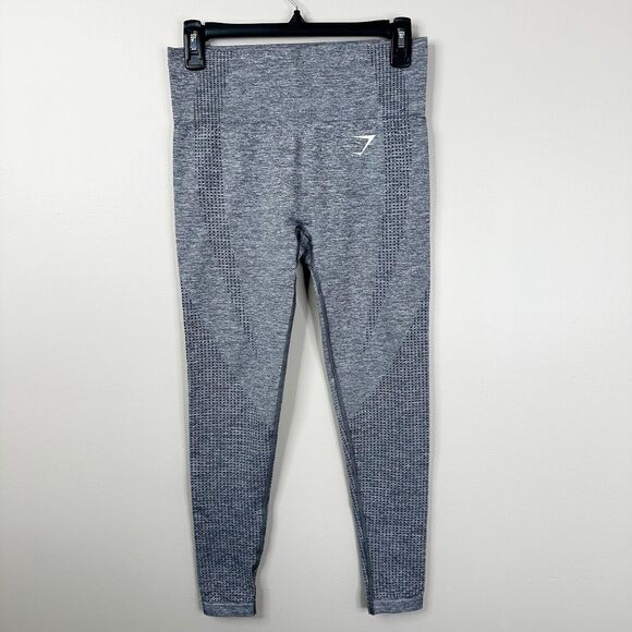 Gymshark Size Small Vital Seamless Leggings in Smokey Gray Marl - Picture 1 of 11